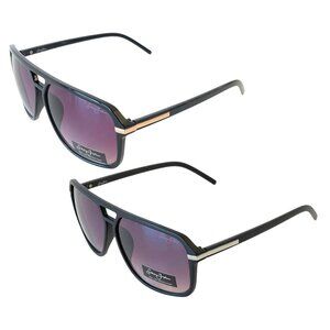 2 New Pairs Sean John Black Luxury Large Pilot Designer Shades Cool Sunglasses